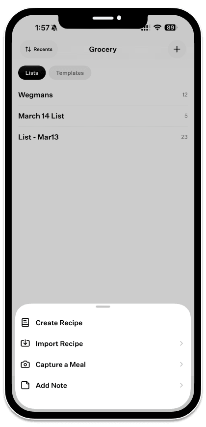 Quick Actions screenshot