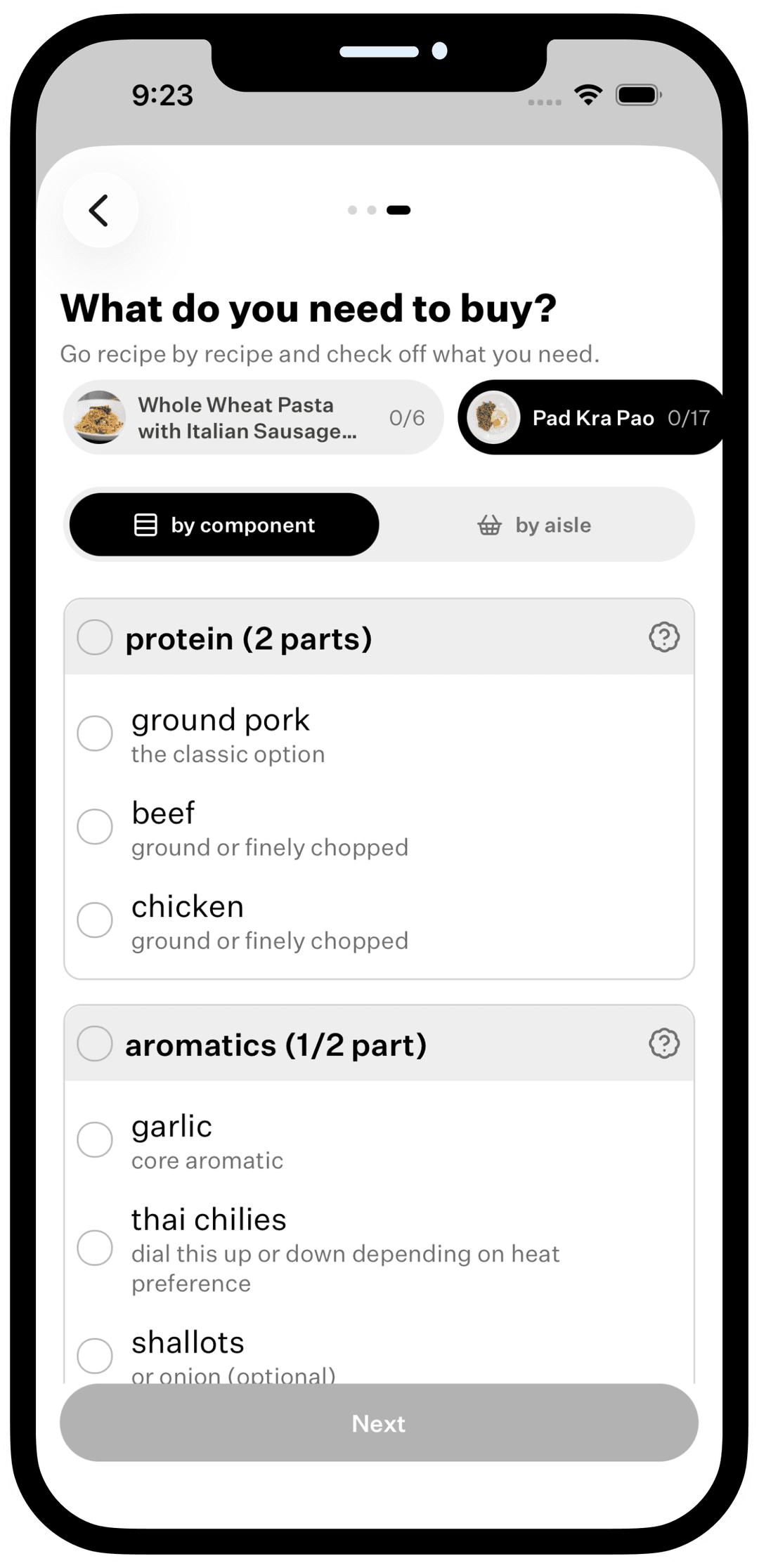 Cook Well app screenshot