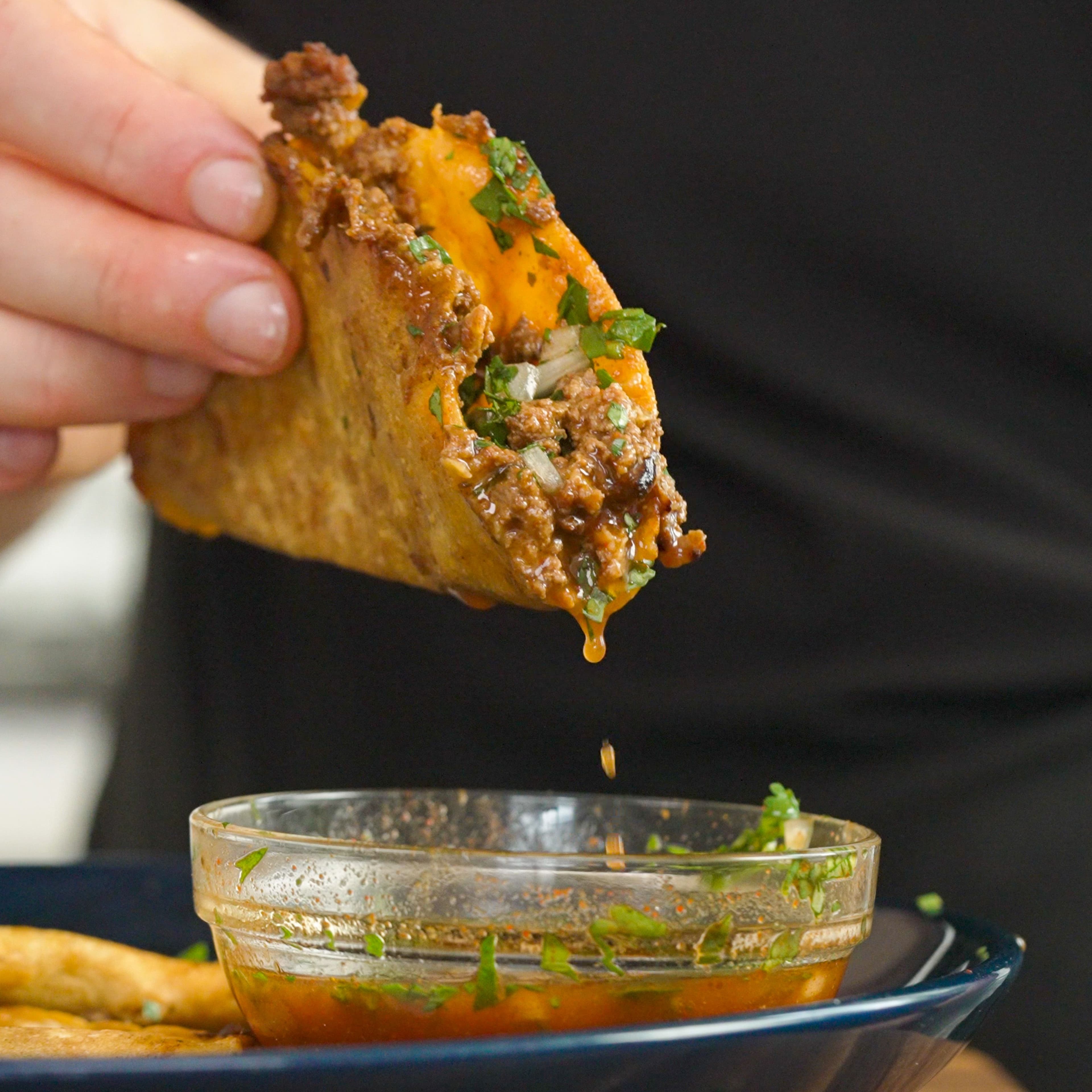 High Protein Dipping Tacos