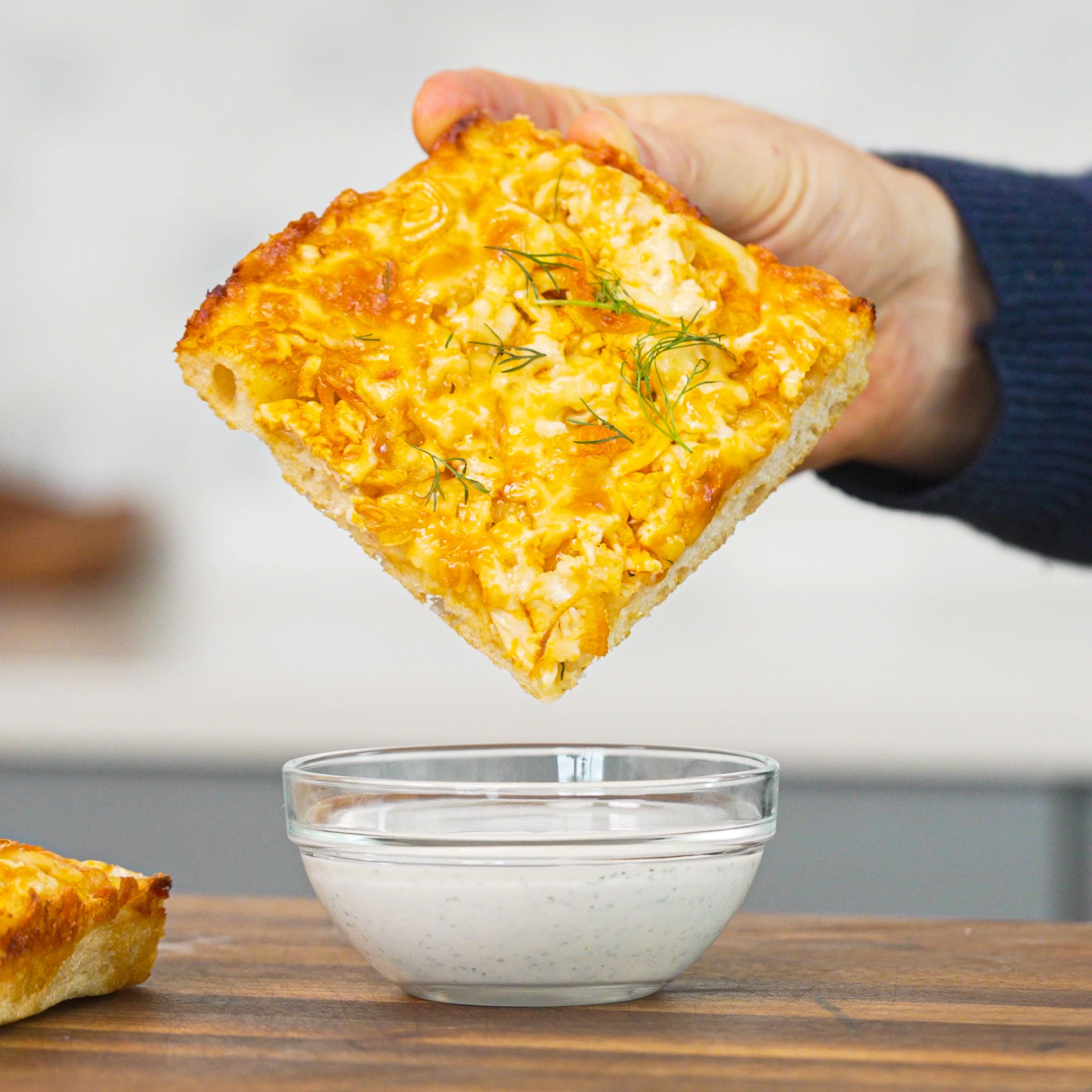 Crispy Buffalo Chicken Pizza